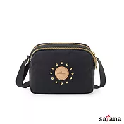 satana - POP 巧克吐司斜背包 -黑色