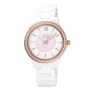 NATURALLY JOJO晶緻美好貝殼面陶瓷腕錶-粉貝