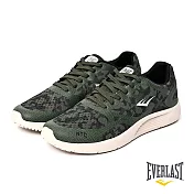 【EVERLAST】LIGHT WEIGHTED迷彩輕量透氣慢跑鞋US8.5綠迷彩
