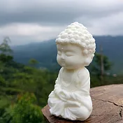 淨念吉祥小佛之培德 - 擴香石含珪藻土具吸濕防潮原色