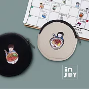 INJOYmall 【超幽默人生系列】臺灣美食 帆布圓形零錢包 魯肉飯款