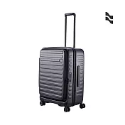 【LOJEL】CUBO 26吋 前開式擴充 防盜防爆 雙齒拉鍊箱 酷黑26吋