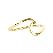 Pura Vida 美國手工 GOLD WAVE波浪造型 24K鍍金金色戒指5金色