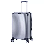DF travel - 升級版多彩記憶玩色硬殼可加大閃耀鑽石紋28吋行李箱-共8色銀灰色
