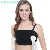 【沐伊孕哺MOOIMOM】擠乳器專用免手扶哺乳內衣 黑色L