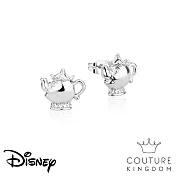 Disney Jewellery迪士尼美女與野獸 茶壺夫人鍍14K白金耳釘Beauty and the Beast Stud by Couture Kingdom