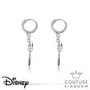 Disney Jewellery 迪士尼小美人魚 叉子髮梳鍍14K白金耳環Mermaid Dinglehopper Earrings by Couture Kingdom