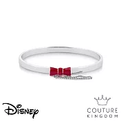 Disney Jewellery 迪士尼米妮 紅蝴蝶結鍍14K白金手環 Minnie Mouse Red Bow Bangle by Couture Kingdom
