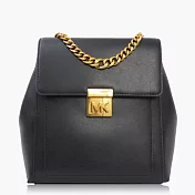 MICHAEL KORS 光滑皮革 / 中型 背包 / 後背包_黑色