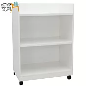【文創集】艾娜 環保2.1尺塑鋼開放式餐櫃/收納櫃(5色可選)白色