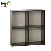 【文創集】泰迪 環保2尺塑鋼開放式浴室吊櫃/收納吊櫃(三色可選)胡桃色