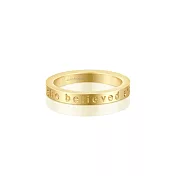 MANTRABAND 美國悄悄話戒指 She Believed She Could, So She Did 金色戒指 她相信她可以 (內徑1.5公分)5 附項鍊