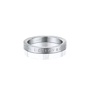 MANTRABAND 美國悄悄話戒指 She Believed She Could, So She Did 亮銀戒指 她相信她可以 (內徑1.5公分)5 附項鍊