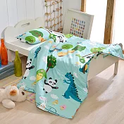 義大利Fancy Belle《好朋友的派對》兒童純棉防蹣抗菌兩用被枕頭2件組(3.5x4.5尺)好朋友的派對