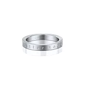 MANTRABAND 美國悄悄話戒指 Better Together 亮銀戒指 最好在一起 (內徑1.8公分)8 附項鍊