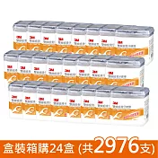 ３Ｍ雙線細滑牙線棒盒裝箱購24盒(共2976支)