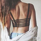 <現貨+預購>莫代爾罩杯式細肩帶小可愛 二色-mini嚴選-FREE（黑色）