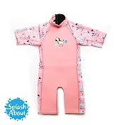 潑寶 Splash About UV Combie 兒童防寒泳裝 - 粉紅動物園2-4Y