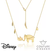 Disney Jewellery 迪士尼小飛象與媽咪珍寶鍍14K金項鍊 Dumbo and Mrs Jumbo Necklace by Couture Kingdom