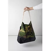 可收納式時尚托特包_肩背雙色版_迷彩/黑迷彩