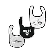 NBA 新生兒圍兜三件組 籃網隊黑色