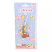 Kapibarasan 水豚君星座系列手機吊飾。天秤座(水藍款)