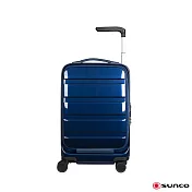 【SUNCO】日本獨家專利單柄拉桿箱 19吋 登機箱藍色