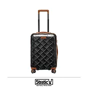 【Stratic】雙齒防盜防爆拉鍊 19吋 登機箱 靜音飛機輪19吋黑色