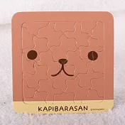 Kapibarasan水豚君系列杯墊拼圖。水豚君