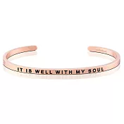 MANTRABAND It Is Well With My Soul我心靈得安寧 玫瑰金手環