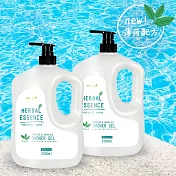 JoyLife 小蒼蘭香氛薄荷涼感草本植萃果油沐浴乳2000ml(2入)