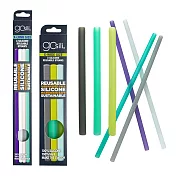 美國gosili ❚ 珍奶款+27cm超長款 ❚ 矽膠環保吸管組