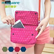 M Square單肩隨身小包/腰包/兩用包-點點紅