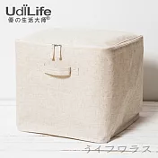 森/棉麻附蓋收納箱-2入組