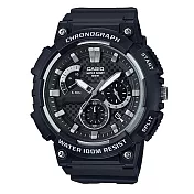 【CASIO】時光之輪精緻工藝腕錶-黑風(MCW-200H-1A)
