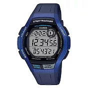 【CASIO】新潮流計步器運動男錶-金屬藍(WS-2000H-2A)