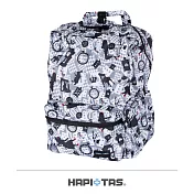 【HAPI+TAS】日本原廠授權 摺疊手提後背包- 新版灰色愛麗絲