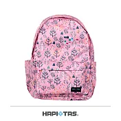 【HAPI+TAS】日本原廠授權 摺疊防盜條後背包- 森林粉紅