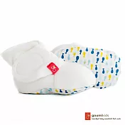 美國 GOUMIKIDS 有機棉嬰兒腳套 (小魚群-萌漾)0-3個月