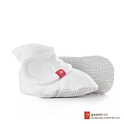 美國 GOUMIKIDS 有機棉嬰兒腳套 (點點-淺灰)0-3個月