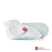 美國 GOUMIKIDS 有機棉嬰兒腳套 (點點-淺綠)0-3個月