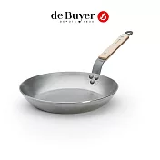 法國【de Buyer】畢耶鍋具『原礦木柄蜂蠟系列』法式傳統單柄平底鍋28cm