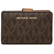 MICHAEL KORS 防刮皮革LOGO中夾-咖啡駝（現貨+預購）咖啡駝