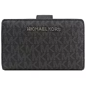 MICHAEL KORS 防刮皮革LOGO中夾-黑色（現貨+預購）黑色