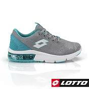 LOTTO 義大利 女 ARIA CHINO氣墊跑鞋-US7灰/藍