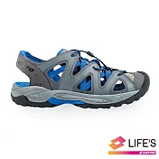 LOTTO 義大利 男 護趾戶外涼鞋-US7灰藍