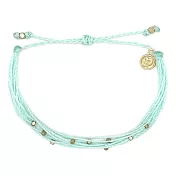 Pura Vida 美國手工 金色Malibu串珠 水藍色臘線衝浪手鍊手環