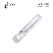 【日本高桑金屬】日製不鏽鋼餐用叉匙附收納盒- 白盒-3入