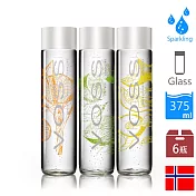 【VOSS芙絲】頂級風味氣泡礦泉水綜合6件組(375mlx6瓶)--3種風味各2