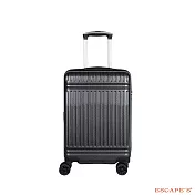 【Escape’s】日本同步熱賣 19吋登機箱 飛機輪拉鍊箱灰格紋